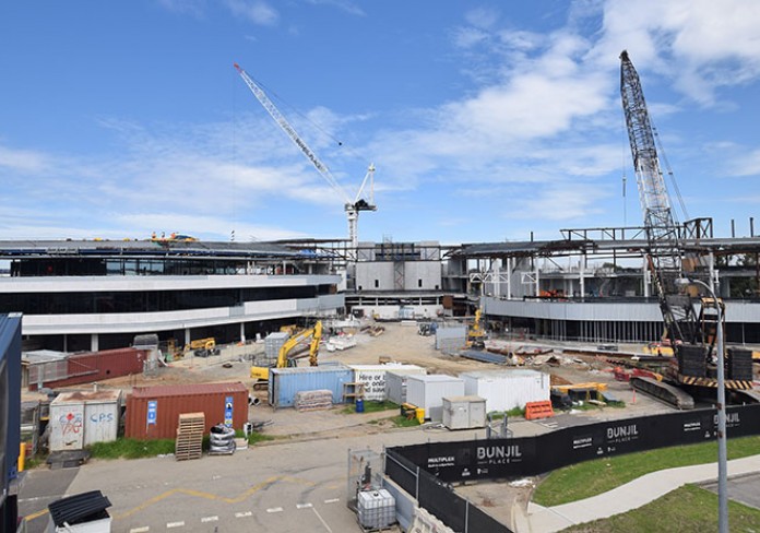 A building site to show that construction on the Bunjil Place site is full steam ahead!